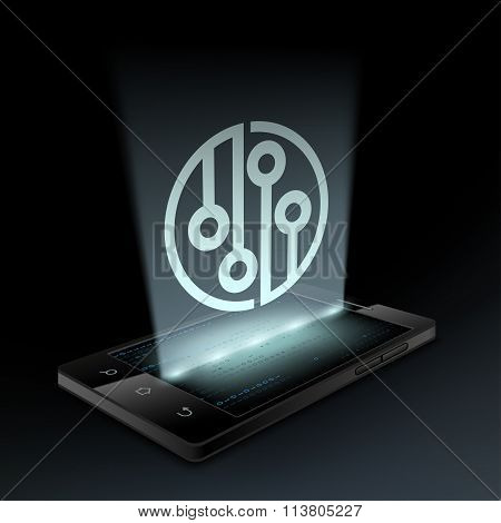 Icon Circuit. Hologram.