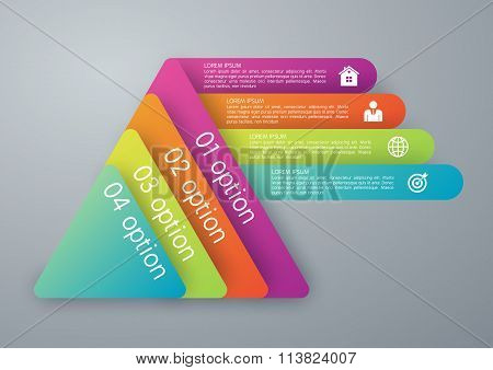 Vector illustration infographics four options