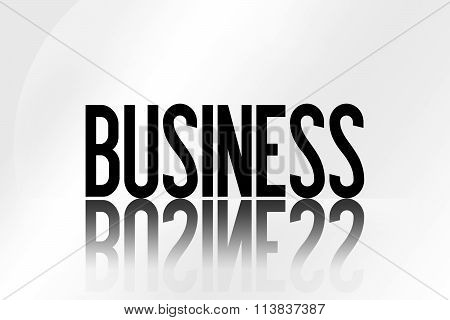 Business - Illustration - Mirrored Text Graphic - Modern Business Design
