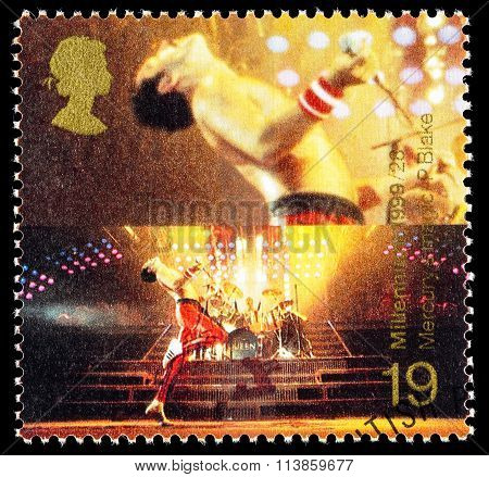 Britain Freddie Mercury Postage Stamp