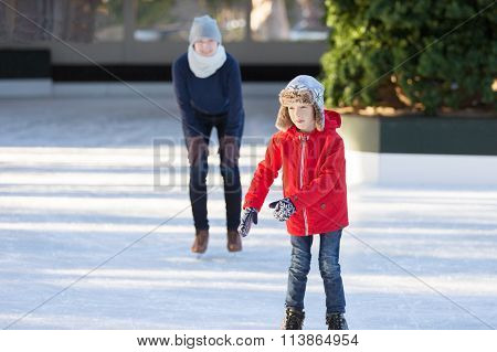 Family Ice Skating