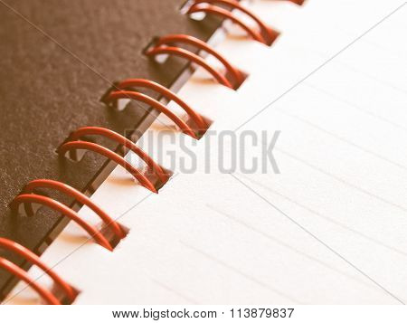 Blank Notebook Page Vintage