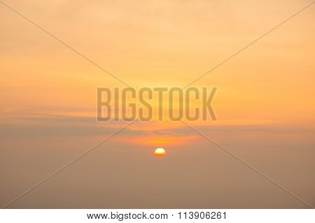 Sunrise With Clouds.
