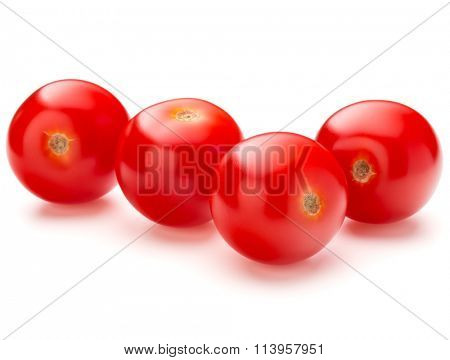 fresh cherry tomato isolated on white background cutout