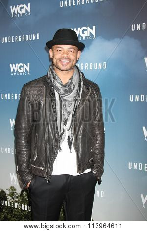 LOS ANGELES - JAN 8:  Anthony Hemingway at the Underground WGN Winter 2016 TCA Photo Call at the The Langham Huntington Hotel on January 8, 2016 in Pasadena, CA