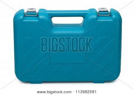 Blue Toolbox Isolated On White