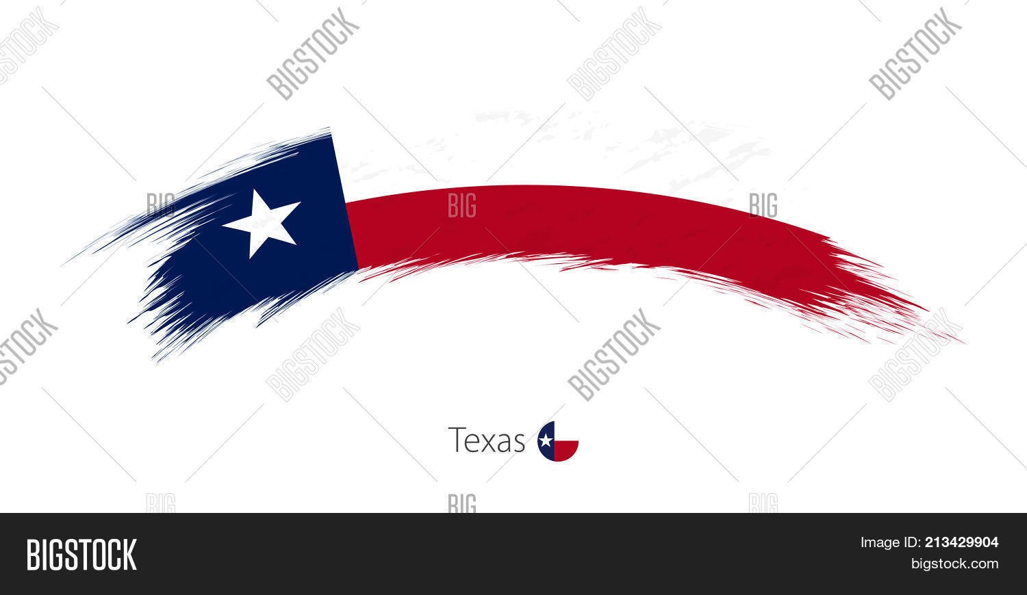Flag Texas Rounded Vector & Photo (Free Trial) | Bigstock