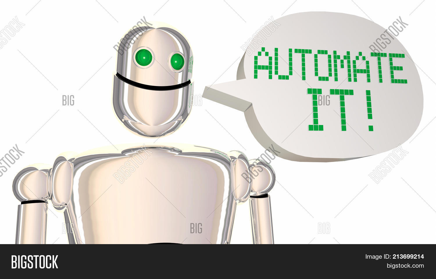 Automate Robot Speech Image & Photo (Free Trial) Bigstock