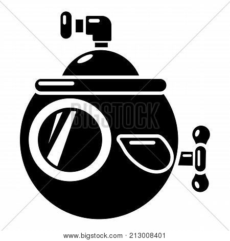 Submarine travel icon. Simple illustration of submarine travel vector icon for web