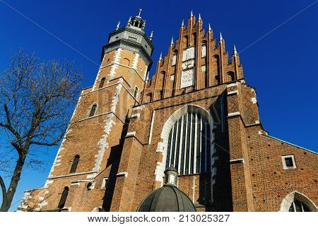 Krakow, Poland. Roman Catholic Church Corpus Christi Basilica