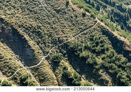 Mountains and peaks landscape natural environment. Hiking in the alps. Tirol Austria Europe