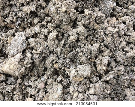 Photo of stone pile abstract grey texture