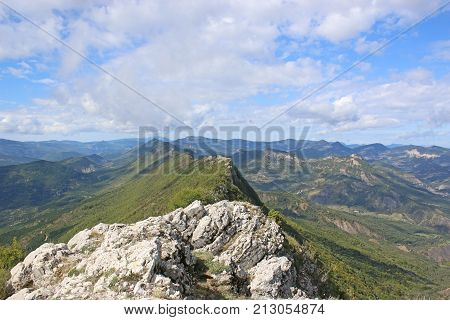 Chabre mountain top in the French Alps