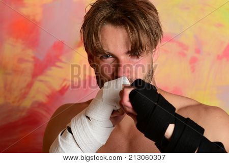 Healthy Lifestyle And Jujitsu Concept. Man With Confident Face