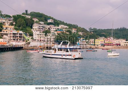 Coal-fired Power Station In Lamma Island, Lamma Island Is A Fishing Village And A Natural Attraction