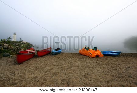 Canoe e kayak a Sunrise