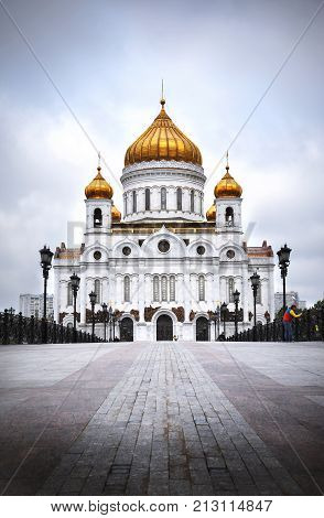 MOSCOW, RUSSIA - SEPT 4, 2011 - Cathedral of Christ the Saviour, Moscow