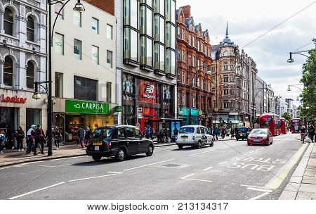 People In Oxford Street In London (hdr)