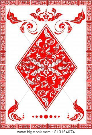the illustration with the card of bubi - ace.