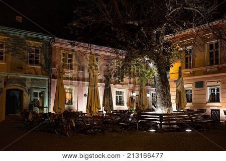 Beautiful Street In The Old Town