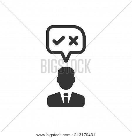Smart, Beautiful, Meticulously Designed Decision Making Icon
