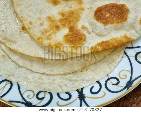 Sabaayad - Somali Flatbread African cuisine , close up