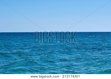 Beautiful Horizon Of The Blue Sea Landscape