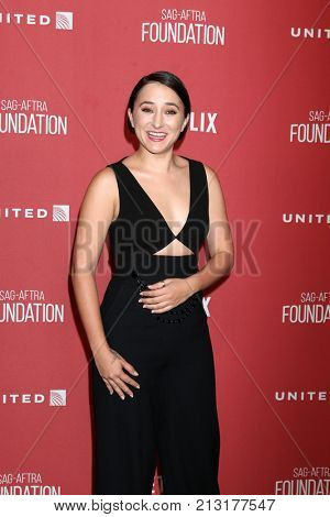 LOS ANGELES - NOV 9:  Zelda Williams at the SAG-AFTRA Foundation's Patron of the Artists Awards 2017 at Wallis Annenberg Center for the Performing Arts on November 9, 2017 in Beverly Hills, CA