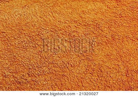 baggrund lavet af en closeup til en orange frotté