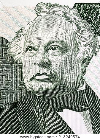 Jose Antonio Paez portrait from Venezuelan money