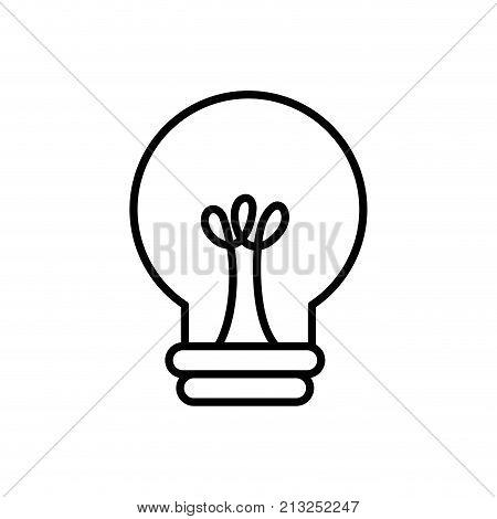 Light bulb of enery power and technology theme Isolated design Vector illustration