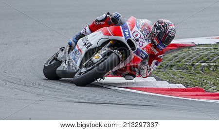 Andrea Dovizioso Of Italy And Ducati Team