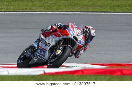 Andrea Dovizioso Of Italy And Ducati Team