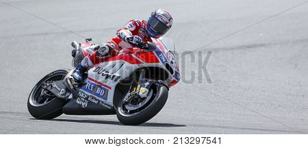 Andrea Dovizioso Of Italy And Ducati Team