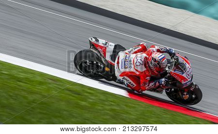 Andrea Dovizioso Of Italy And Ducati Team