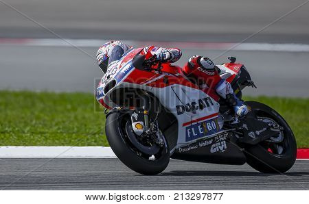 Andrea Dovizioso Of Italy And Ducati Team