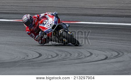 Andrea Dovizioso Of Italy And Ducati Team