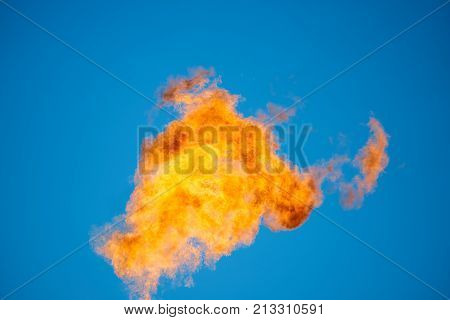 Combustion of associated petroleum gas.
Associated gas, is a form of natural gas which is found with deposits of petroleum.