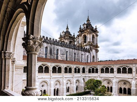 Church Alcobaca, Medieval Roman Catholic Monastery, Portugal
