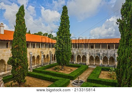 Church Alcobaca Medieval Roman Catholic Monastery, Portugal