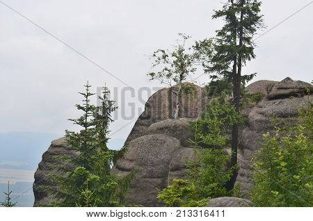 rock formations Broumov rock National Nature Reserve Czech Republic