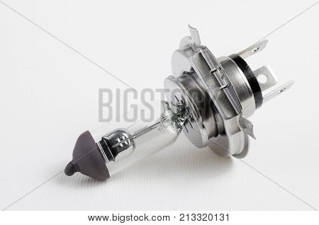 A Studio Photograph of an Automotive Headlamp Bulb
