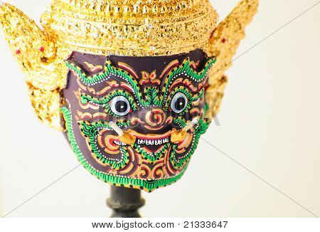 A Giant Mask Of Thai Khone