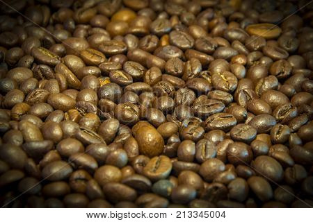 Roasted Coffee Beans, Can Be Used As A Background