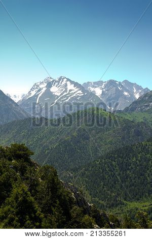 beautiful mountains in Kazakhstan. nature . In the park in nature