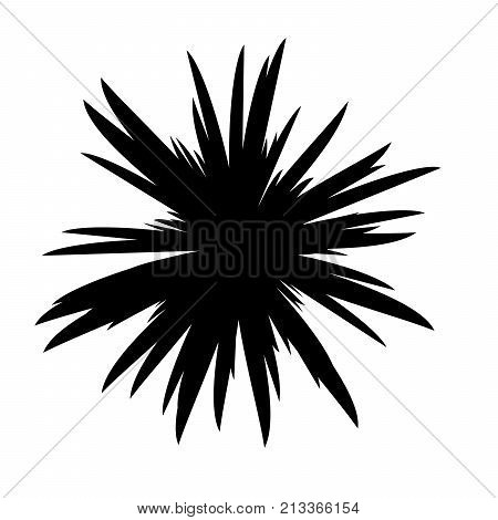 Black and White Flowers Silhouette, Spring and Valentines Day, Abstract Imprints Silhouettes of Meadow Chamomiles Artwork for Textiles, Fabrics