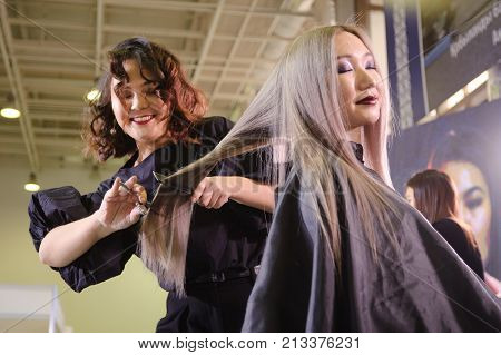 Competition Of Nail Stylists In Kazakhstan. Astana. Nov 10, 2017