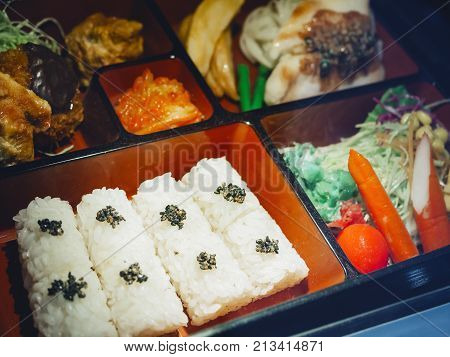 Japanese food Lunch box Bento food model display