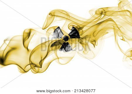 Nuclear smoke isolated on a white background