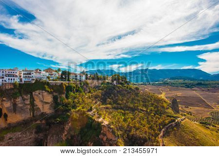 Ronda. Beautiful views in the city of Ronda, province of the city of Malaga. Andalusia, Spain. Photo taken - 13 n ovember 2017